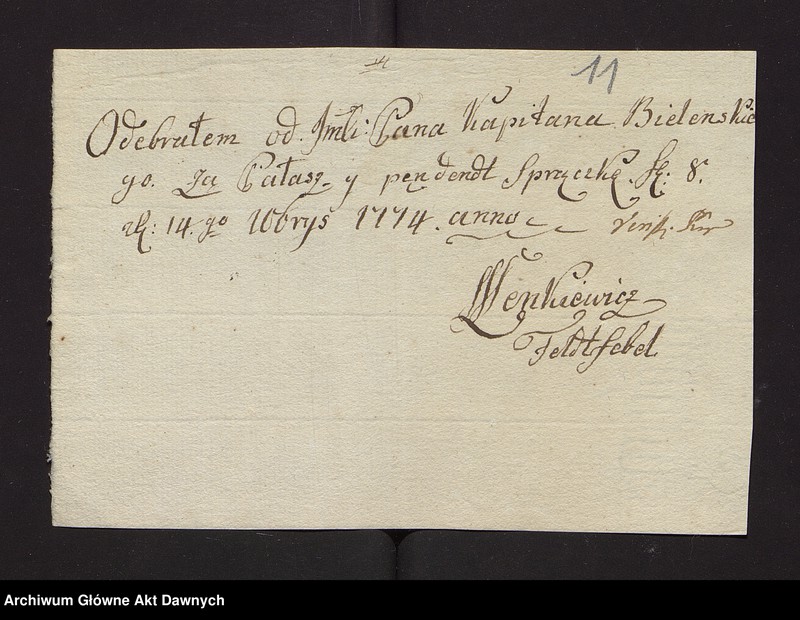 image.from.unit.number "Zbiór pism rozmaitych Wydziału Wojskowego tyczących, w. XVI - XVIII"