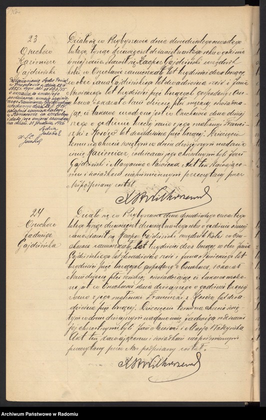 Obraz 14 z jednostki "[Duplikat akt urodzonych, zaślubionych i zmarłych parafii Przybyszew w 1919 roku]"