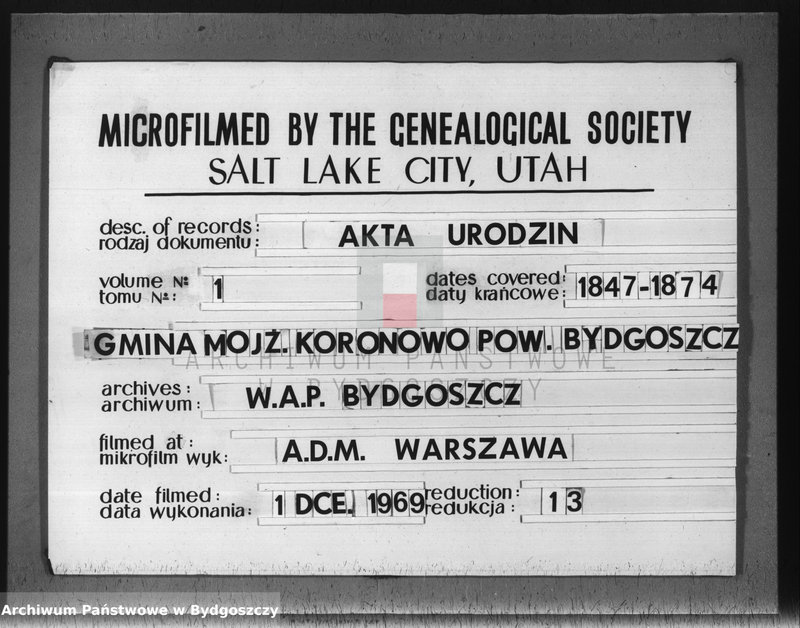 image.from.team "Akta metrykalne żydowskiej gminy wyznaniowej w Koronowie, pow. Bydgoszcz"