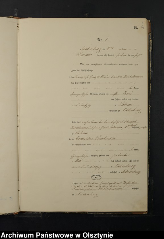 image.from.unit.number "Heiraths-Neben-Register Nr 1 - 33"