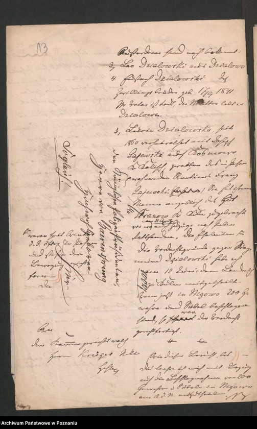 Obraz 17 z jednostki "A. betr. die Familie Działowski"