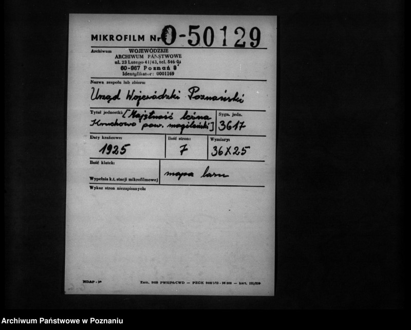 Obraz 2 z jednostki "/Majętność leśna Ruchowo powiat mogileński/"