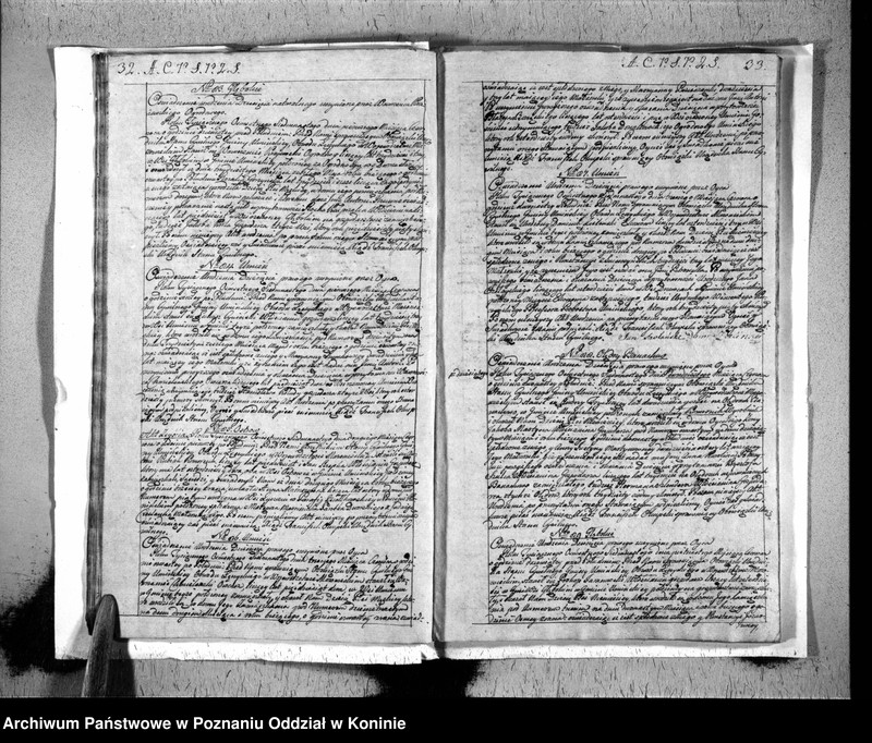 Obraz 19 z jednostki "Akta urodzonych, zaślubionych, zmarłych"