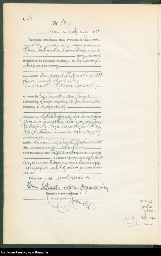 Obraz 12 z jednostki "Księga miejscowa zgonów tom I [Rejestr główny zgonów]"