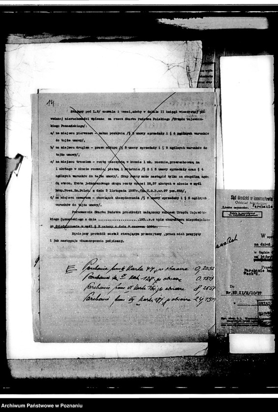 Obraz 18 z jednostki "Przewłaszczenie dotacji Parchanie powiat inowrocławski"