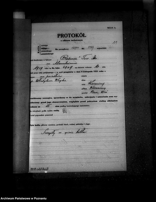 Obraz 15 z jednostki "Krzesiny powiat poznański własność Krych nr woj. kotła 5587"