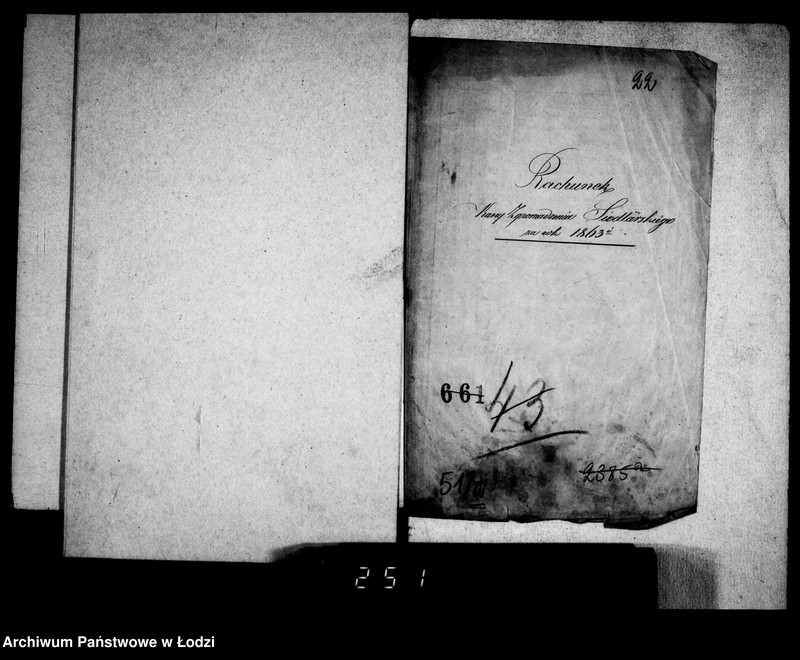 Obraz 20 z jednostki "Rachunek z funduszu Kasy Zgromadzenia Siodlarskiego w mieście Łodzi"