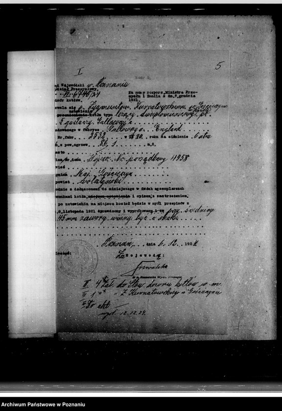 Obraz 9 z jednostki "Gorzelnia Majętności Gościeszyn powiat wolsztyński własność Hr Z. Kurnatowskiego nr woj. kotła 4958"