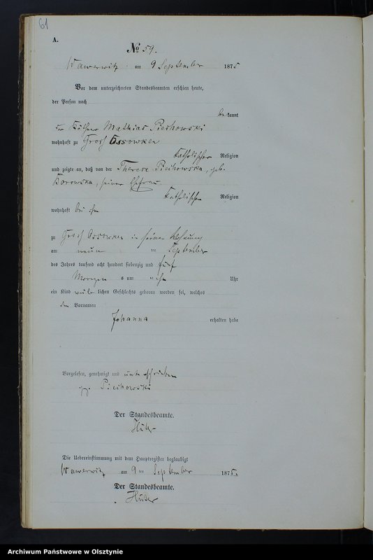 image.from.team "Urząd Stanu Cywilnego w Wielkich Bałówkach pow. nowomiejski"
