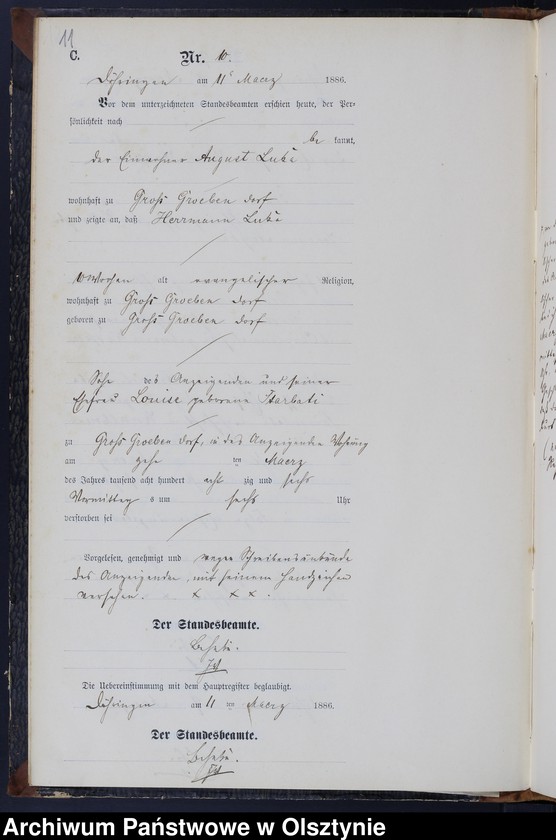 image.from.unit.number "Sterbe-Neben-Register Nr 1 - 69"