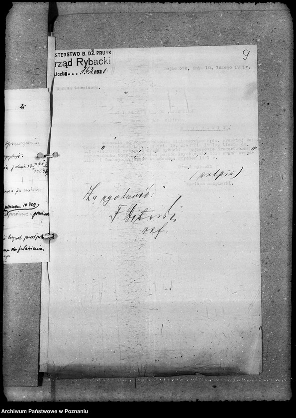 Obraz 14 z jednostki "Sprawozdania miesięczne Urzędu Rybackiego"