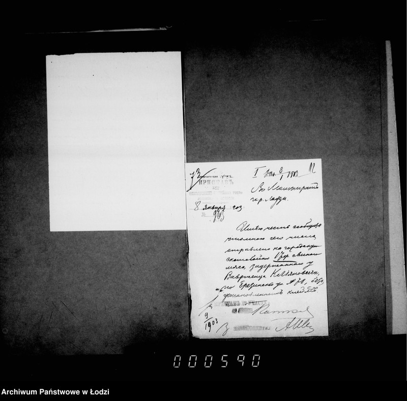 Obraz 12 z jednostki "O raspredelenji mjasa konfiskovannago na lodzinskoj gorodskoj skotobojne"