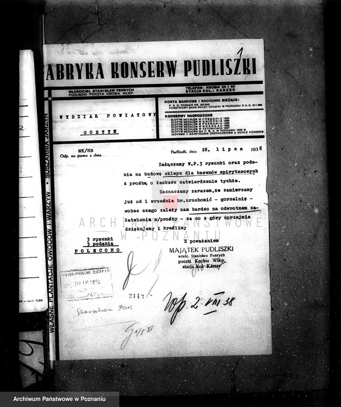 Obraz 5 z jednostki "Majętność Pudliszki St. Fenrycha nr woj. kotła 4804"