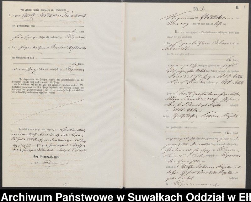 image.from.unit.number "Heiraths-Haupt-Register des Königlich Preussischen Standes-Amtes Guszianka Kreis Sensburg"