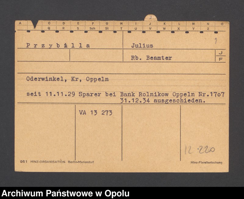 Obraz 3 z jednostki "[Przybilla Julius, zam. Oderwinkel]"