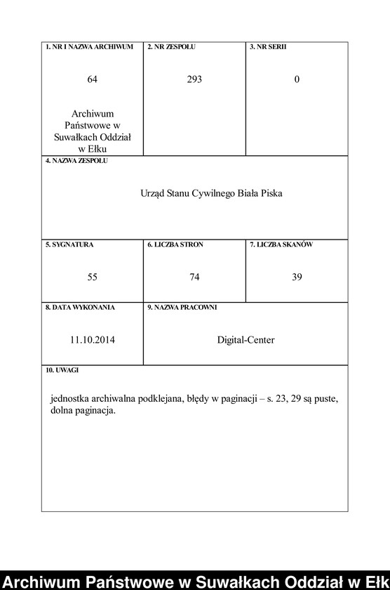 image.from.unit.number "Heirats-Haupt-Register des Königlichen Preussischen Standes-Amtes Bialla Kreis Johannisburg"