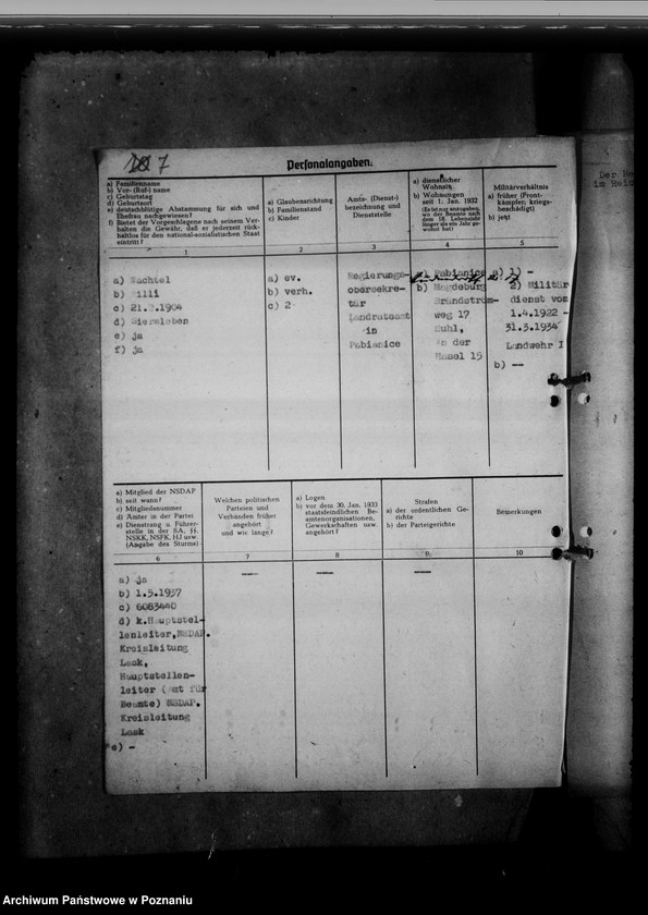 Obraz 11 z jednostki "Abordnung von Beamten"