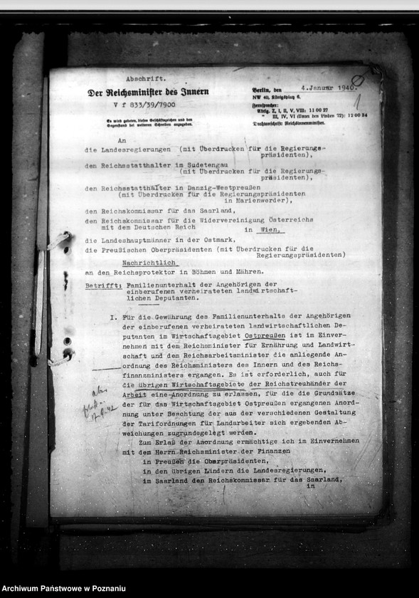 Obraz 5 z jednostki "Familienunterhalt für verheiratete landwirtschaftliche Deputanten und Tagelöhner"