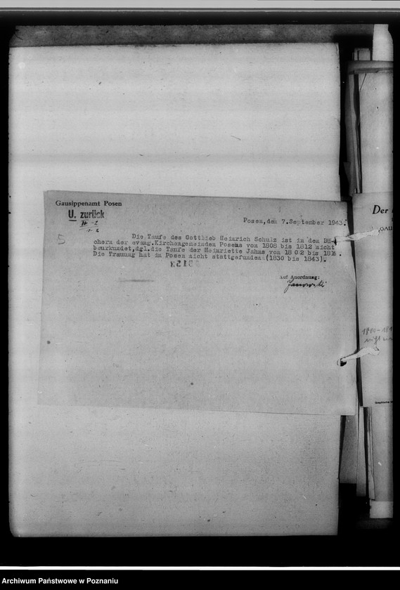 Obraz 10 z jednostki "[Korespondencja w sprawie ustalenia nazwisk, imion, pochodzenia przodków]"