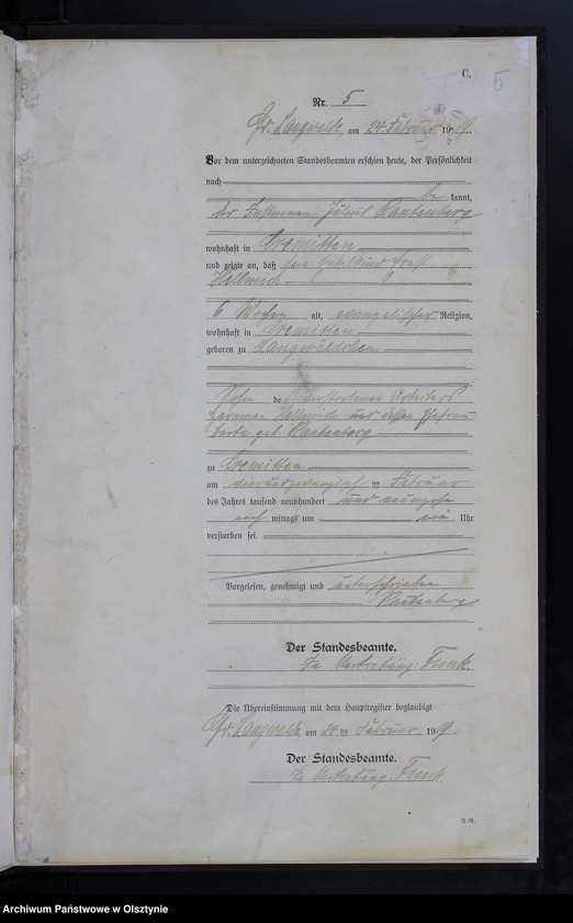 image.from.unit.number "Sterbe-Register Nr 1-10, 15-20"