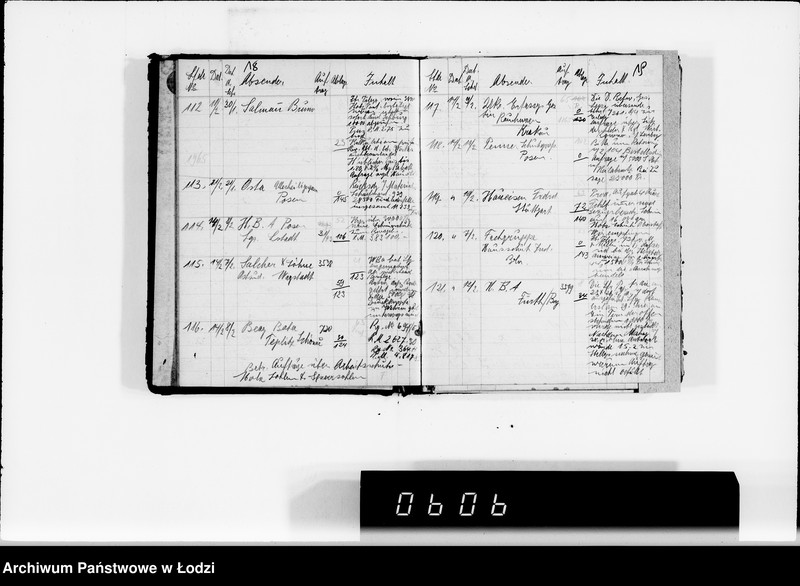 Obraz 15 z jednostki "Eingang [książka magazynowa towarów przychodzących do Getta]"