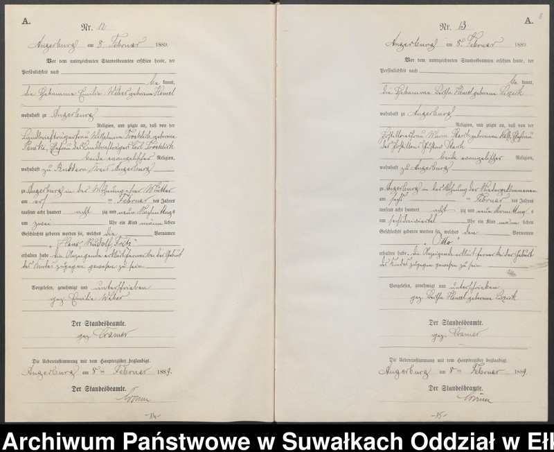 image.from.unit.number "Geburts-Neben-Register des Preussischen Standes-Amtes Angerburg Kreis Angerburg"