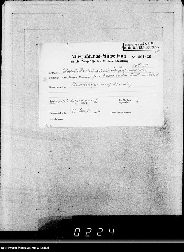 Obraz 19 z jednostki "28 Kassenbelege"