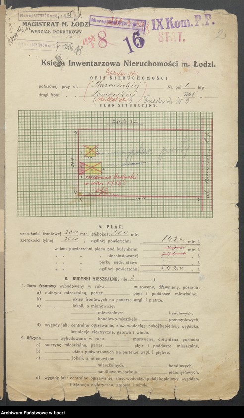 image.from.unit.number "Księga inwentarzowa nieruchomości m. Łodzi ul. Mazowiecka"