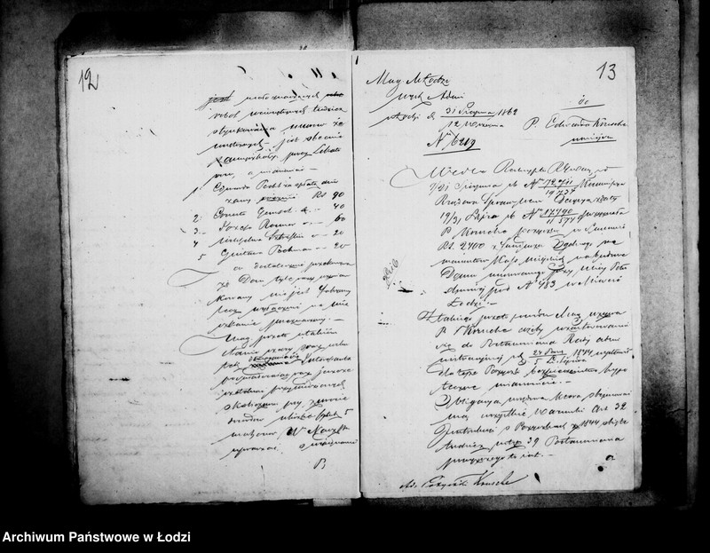 Obraz 13 z jednostki "Akta w przedmiocie pożyczki bankowej Edwarda Krusche"