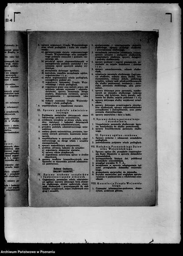 Obraz 8 z jednostki "Statut organizacyjny Urzędu Wojewódzkiego Poznańskiego z 1931 z późniejszymi poprawkami"