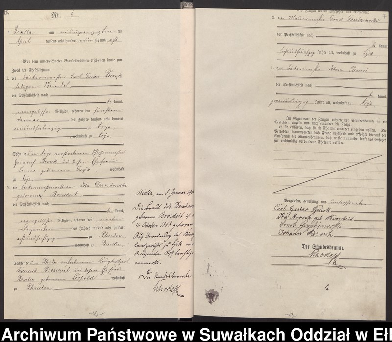 image.from.unit.number "Sterbe-Haupt-Register des Königlichen Preussischen Standes-Amtes Bialla Kreis Johannisburg für das Jahr 1895 Heiraths-Haupt-Register des Königlichen Preussischen Standes-Amtes Bialla Kreis Johannisburg für das Jahr 1898 und 1899"