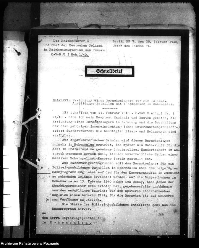 Obraz 6 z jednostki "Barackenlager Posen, Ordnungspolizei, Bulgarische Strasse"