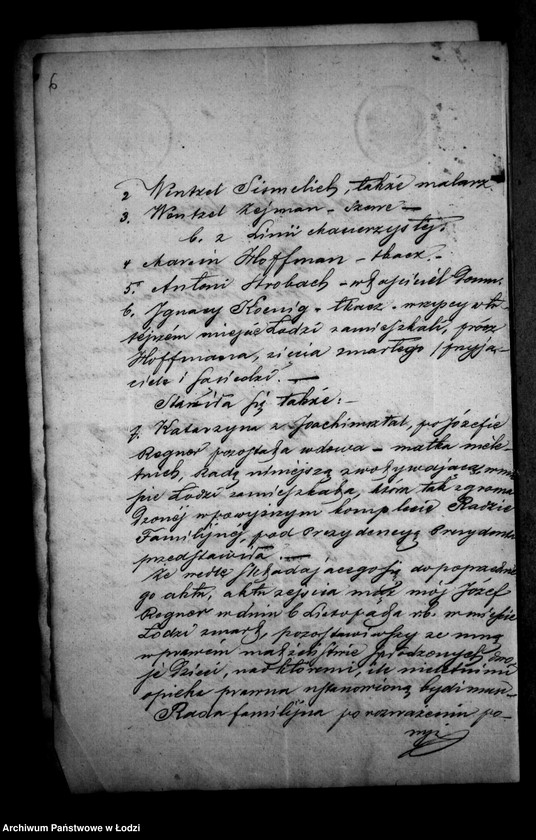 Obraz 10 z jednostki "Akta tyczące się ustanowienia opieki nad nieletnią Matyldą Regner po zmarłym Józefie Regner pozostałej córce"