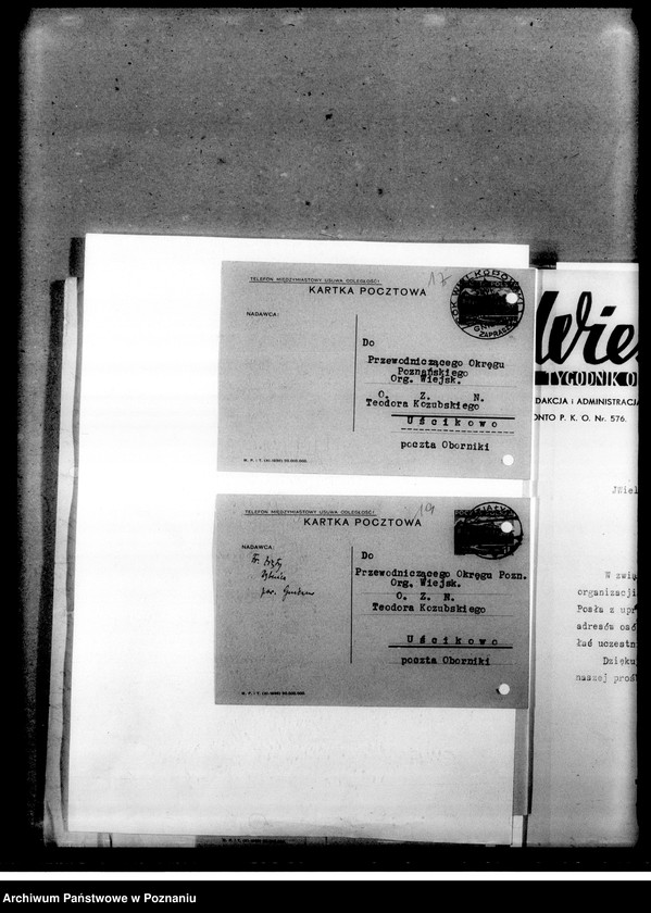 Obraz 20 z jednostki "Korespondencja w sprawach personalno-organizacyjnych"