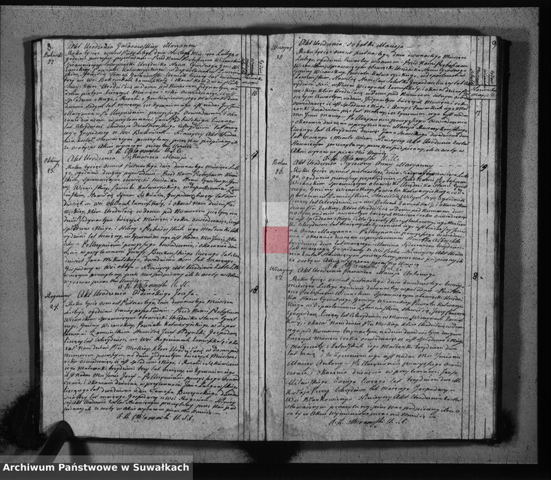 image.from.unit.number "Akta urodzonych gminy wiżayńskiey powiatu kalwaryskiego w departamencie łomżyńskim od dnia 1-go miesiąca stycznia 1815 roku do dnia ostatniego miesiąca grudnia tegoż roku"