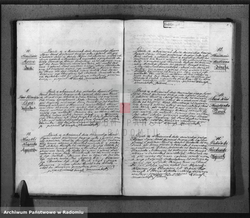 Obraz 5 z jednostki "Duplikat Aktów Cywilno - Religijnych Urodzenia, Zaślubienia, Zejścia Parafii Kozienice na Rok 1852"