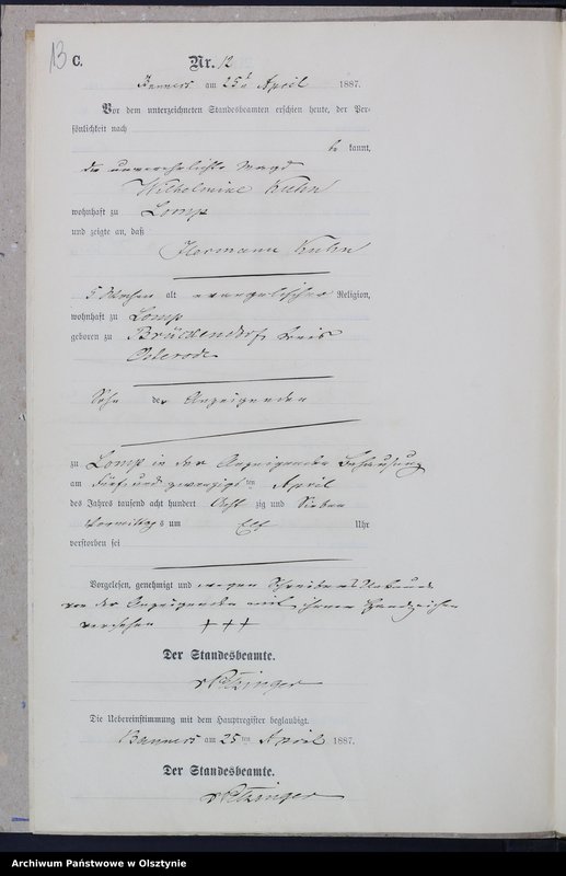 image.from.unit.number "Sterbe-Neben-Register Nr 1 - 27"
