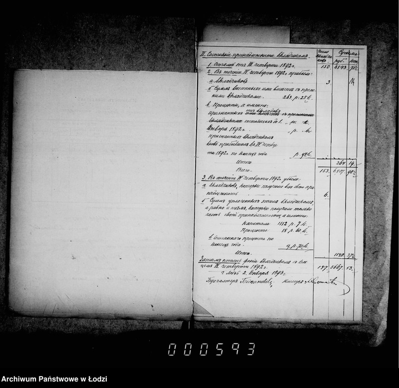 Obraz 15 z jednostki "Otčetnosti sberegatel´noj kassy"