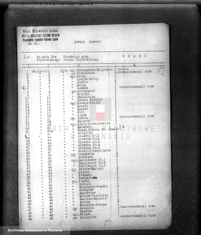 image.from.unit.number "/Inspektorat Ochrony Lasów/ /przejmowanie materiałów aktowych spisy akt/"