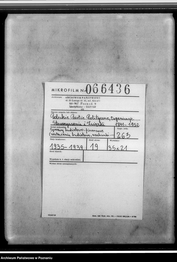 Obraz 2 z jednostki "Sprawy budżetowo-finansowe - zestawienia budżetowe, rachunki, blok kasowy, korespondencja"