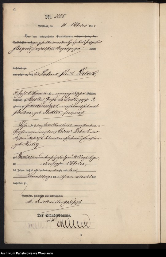 image.from.unit.number "Sterbe-Haupt-Register Breslau I 1893 Band 8"
