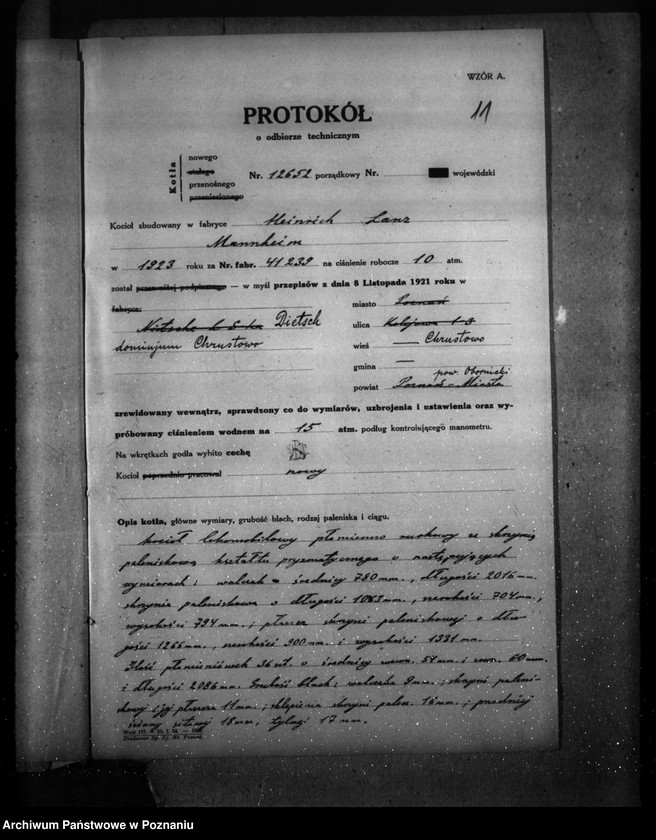 Obraz 15 z jednostki "Majętność Chrustowo pow. obornicki własność Dietsch nr woj. kotła 5765"