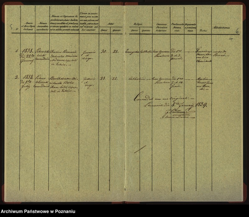 Obraz 6 z jednostki "Duplicat baptisatorum, copulatorum, mortuorum"