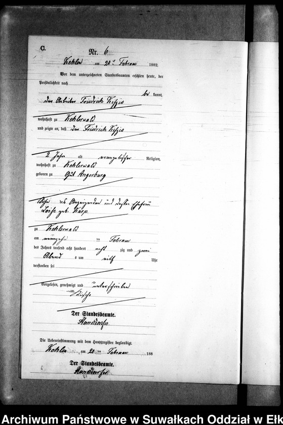 image.from.unit.number "Sterbe-Neben-Register des Preussischen Standes-Amtes Kehlen Kreis Angerburg"