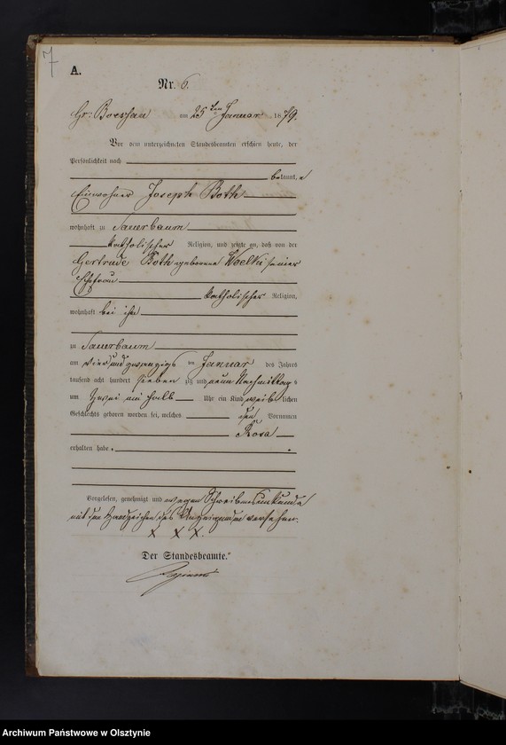 image.from.unit.number "Geburts-Haupt-Register Nr 1 - 126"