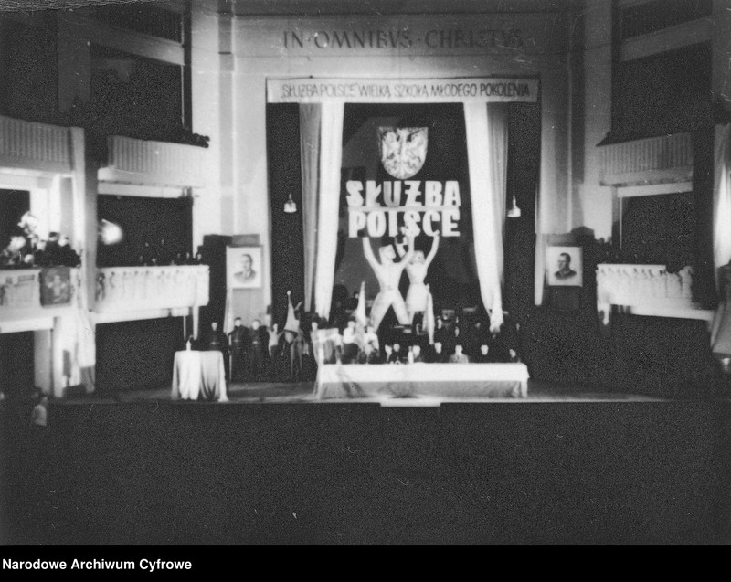 image.from.unit.number "Wiec Powszechnej Organizacji Służba Polsce w sali "Roma" w Warszawie"