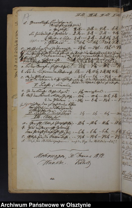 image.from.unit.number "Das Kgl. Konsistorium an die Gemeinden der Diöse Mohrungen und Festellung neuer Stolgebühren Taxen durch die Kirchenräte und Gemeinde Vertretung"