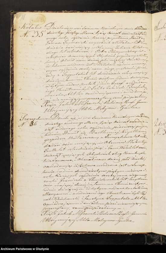 image.from.unit.number "Duplikat Akt Stanu Cywilnego Urodzonych, Zaślubionych i Zmarłych z Parafii Janowiec za Rok 1867"