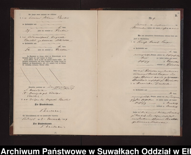 image.from.unit.number "Heiraths-Neben-Register des Preussischen Standes-Amtes Neuhoff Kreis Loetzen"