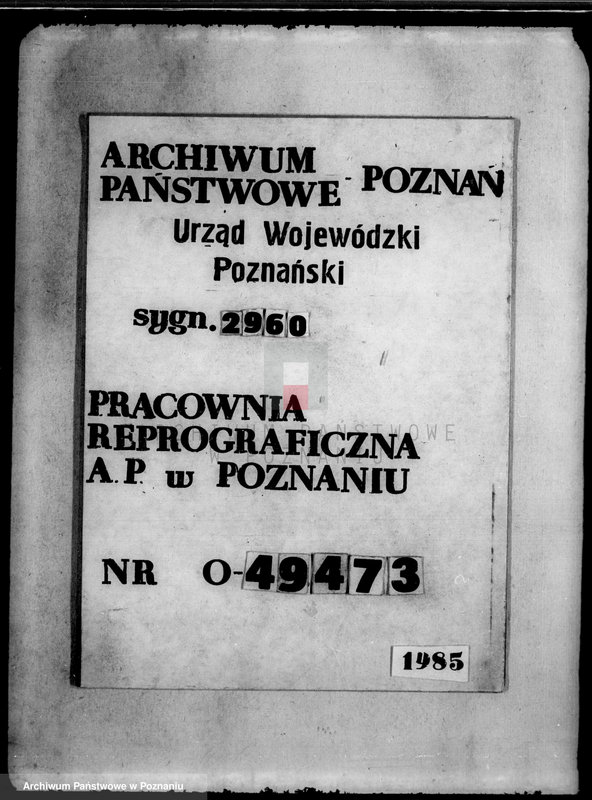 Obraz 1 z jednostki "Akta dodatkowe dotyczące majątku państwowego Grabionna powiatu wyrzyskiego /m.in. sprawy dzierżawy majątku/"